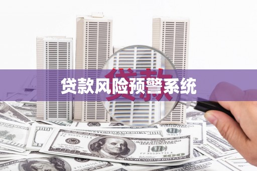 安定贷款风险预警系统