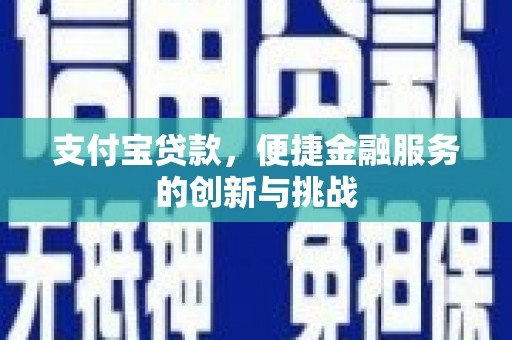 安定支付宝贷款，便捷金融服务的创新与挑战