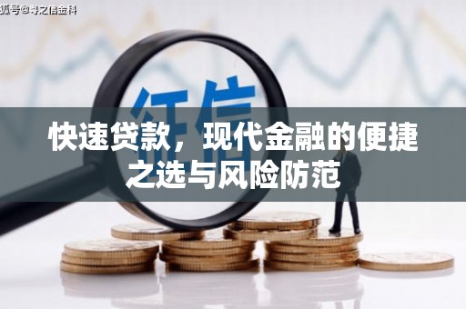 安定快速贷款，现代金融的便捷之选与风险防范