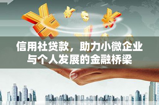 安定信用社贷款，助力小微企业与个人发展的金融桥梁