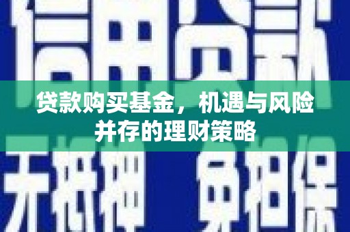 安定贷款购买基金，机遇与风险并存的理财策略