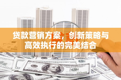 安定贷款营销方案，创新策略与高效执行的完美结合