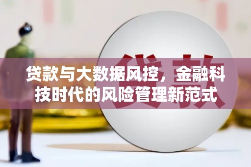 安定贷款与大数据风控，金融科技时代的风险管理新范式