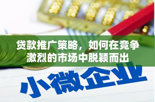 安定贷款推广策略，如何在竞争激烈的市场中脱颖而出
