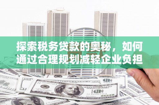 安定探索税务贷款的奥秘，如何通过合理规划减轻企业负担