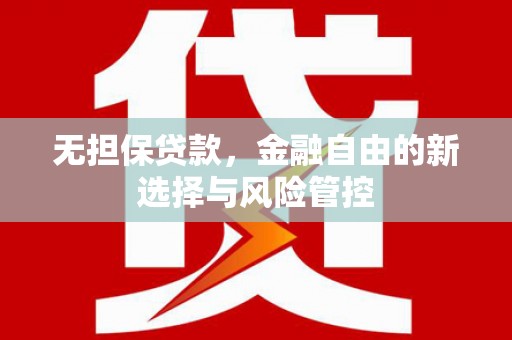 安定无担保贷款，金融自由的新选择与风险管控