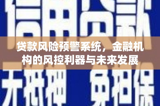 安定贷款风险预警系统，金融机构的风控利器与未来发展