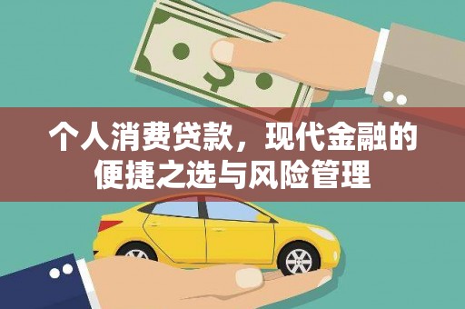 安定个人消费贷款，现代金融的便捷之选与风险管理