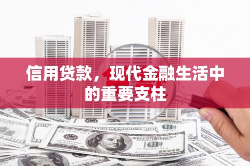 安定信用贷款，现代金融生活中的重要支柱
