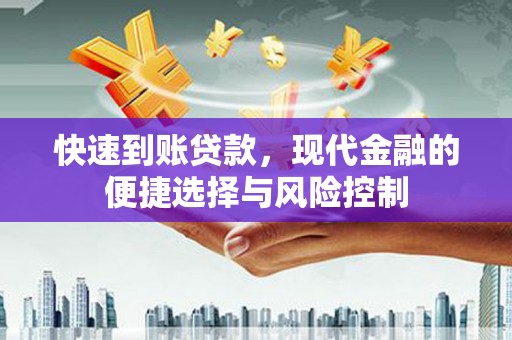 安定快速到账贷款，现代金融的便捷选择与风险控制