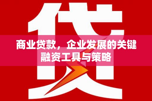 安定商业贷款，企业发展的关键融资工具与策略