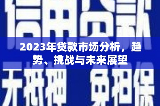 安定2023年贷款市场分析，趋势、挑战与未来展望