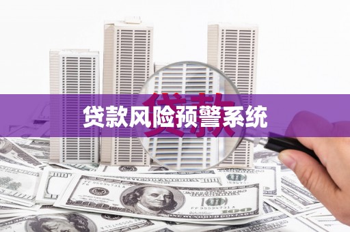 安定贷款风险预警系统