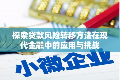 安定探索贷款风险转移方法在现代金融中的应用与挑战