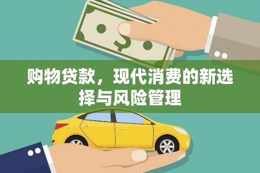安定购物贷款，现代消费的新选择与风险管理