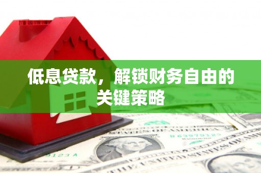 安定低息贷款，解锁财务自由的关键策略