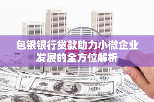 安定包银银行贷款助力小微企业发展的全方位解析