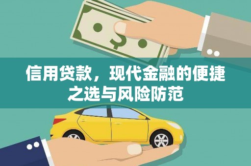 安定信用贷款，现代金融的便捷之选与风险防范