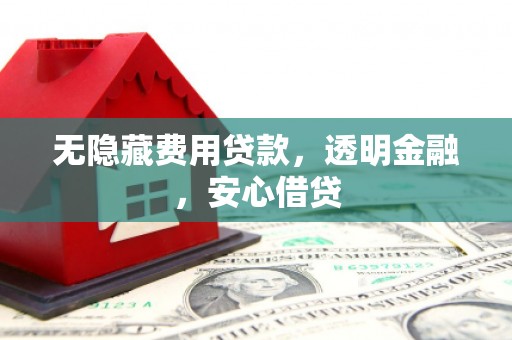 安定无隐藏费用贷款，透明金融，安心借贷