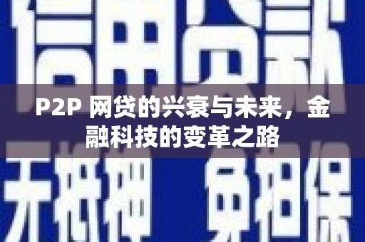 安定P2P 网贷的兴衰与未来，金融科技的变革之路