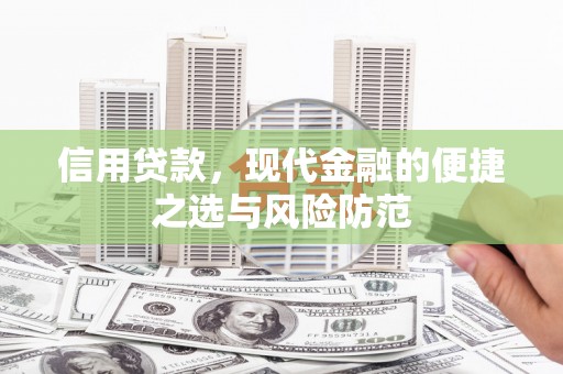 安定信用贷款，现代金融的便捷之选与风险防范