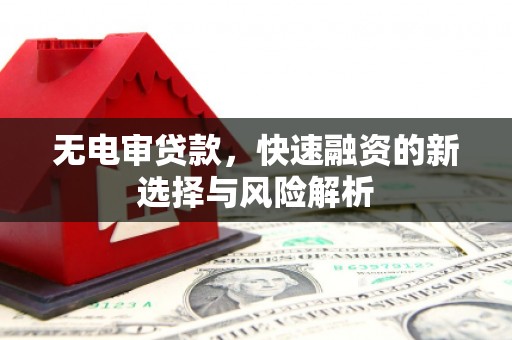 安定无电审贷款，快速融资的新选择与风险解析