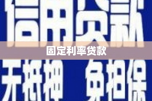 安定固定利率贷款