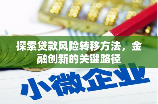 安定探索贷款风险转移方法，金融创新的关键路径