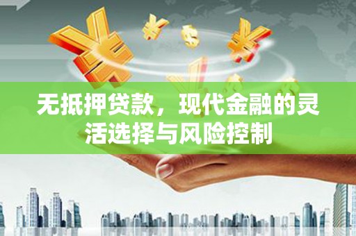 安定无抵押贷款，现代金融的灵活选择与风险控制