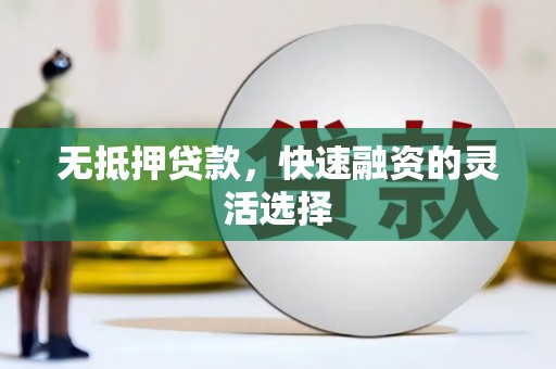 安定无抵押贷款，快速融资的灵活选择