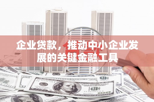 安定企业贷款，推动中小企业发展的关键金融工具