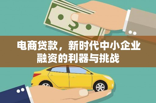 安定电商贷款，新时代中小企业融资的利器与挑战