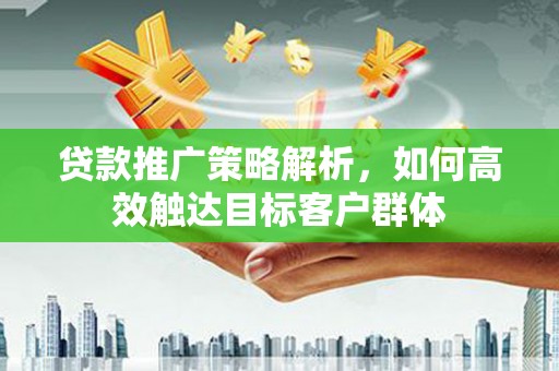 安定贷款推广策略解析，如何高效触达目标客户群体