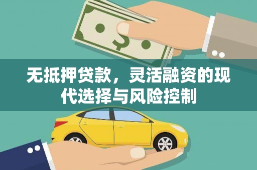 安定无抵押贷款，灵活融资的现代选择与风险控制