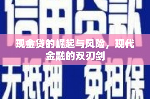 安定现金贷的崛起与风险，现代金融的双刃剑