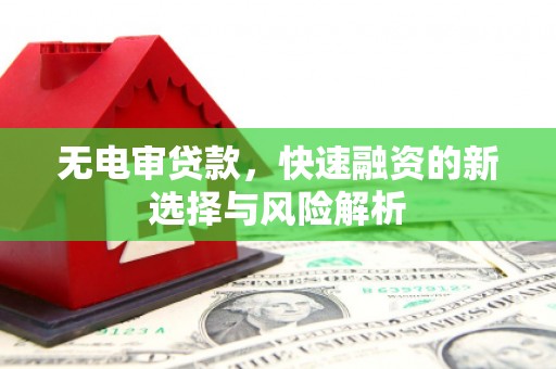 安定无电审贷款，快速融资的新选择与风险解析