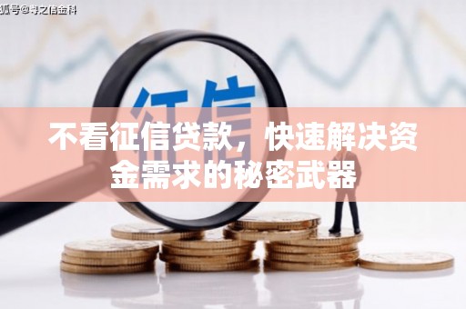 安定不看征信贷款，快速解决资金需求的秘密武器
