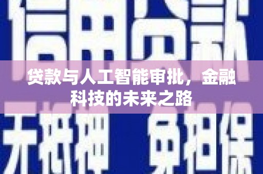 安定贷款与人工智能审批，金融科技的未来之路