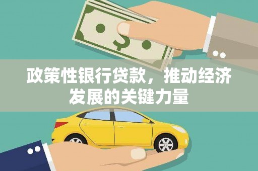 安定政策性银行贷款，推动经济发展的关键力量