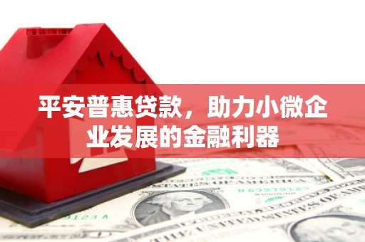 安定平安普惠贷款，助力小微企业发展的金融利器