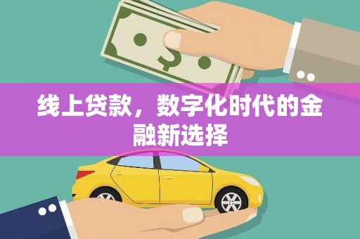 安定线上贷款，数字化时代的金融新选择