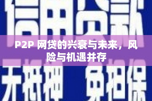 安定P2P 网贷的兴衰与未来，风险与机遇并存