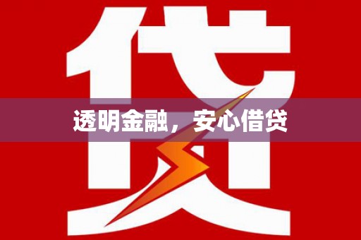 安定透明金融，安心借贷