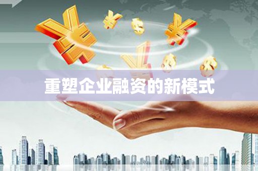 安定重塑企业融资的新模式
