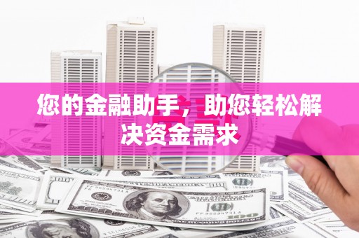 安定您的金融助手，助您轻松解决资金需求