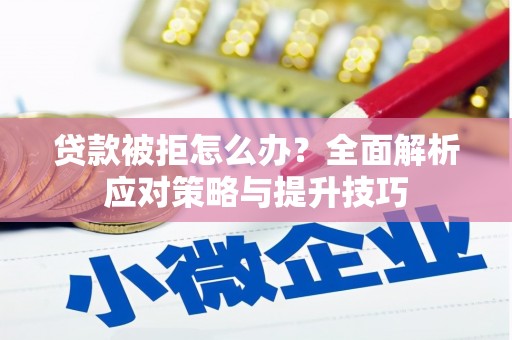 安定贷款被拒怎么办？全面解析应对策略与提升技巧