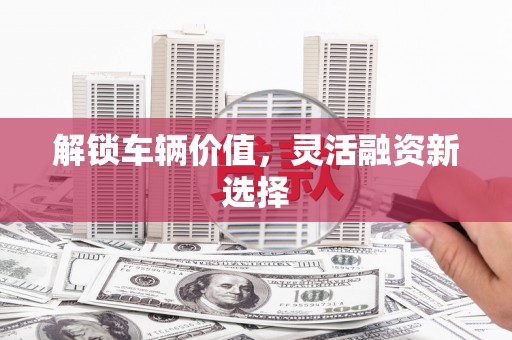 安定解锁车辆价值，灵活融资新选择