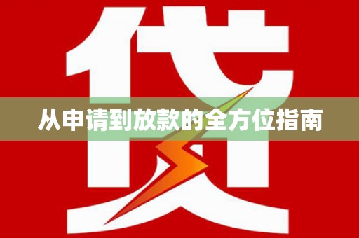 安定从申请到放款的全方位指南