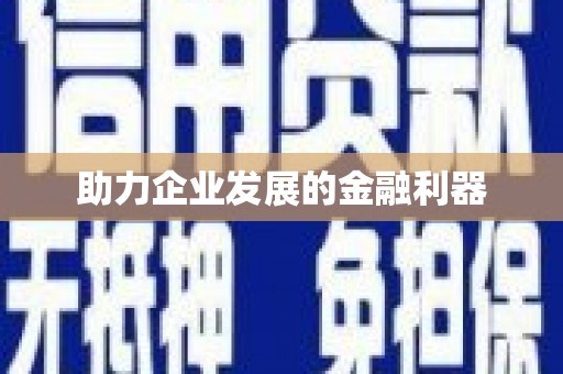 安定助力企业发展的金融利器