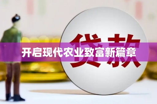 安定开启现代农业致富新篇章